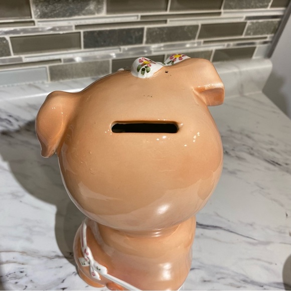 Vintage Pig Piggy bank kitschy cute coin bank - Picture 6 of 9